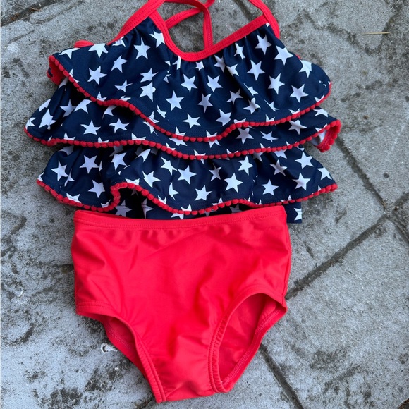 Carter's Other - Carter’s 2-Piece Ruffle Star Swimsuit – Size 18M